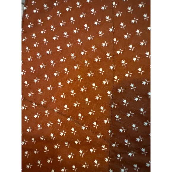 Quilt Leaves 7 Fabric Cutouts Set 6 Placemats In Assorted Autumn Colors With Var - Picture 10 of 10